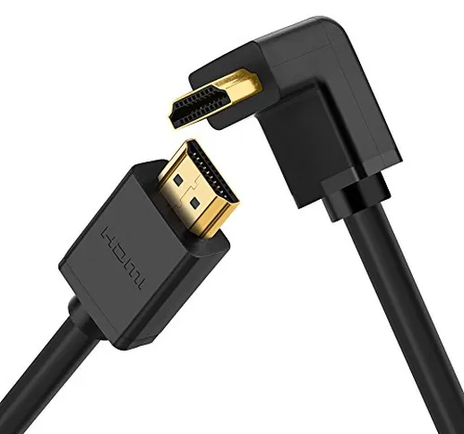 UGREEN Cavo HDMI 270 Gradi 4K @ 60Hz ad Alta Velocità Supporta Ethernet, HEC, HDR, ARC, 3D...