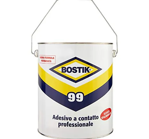 Bostik 99 adesivo a contatto professionale super forte e resistente latta 3750ml giallo