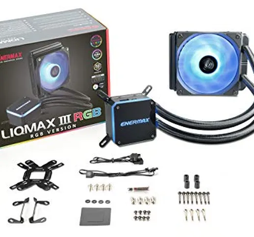 Enermax Liqmax III 120 RGB (ELC-LMT120-RGB) Sistema di Raffreddamento a Liquido RGB per CP...