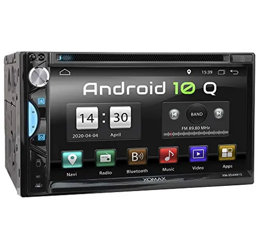 XOMAX XM-2DA6912 Autoradio con Android 10 I Quad Core, 2GB RAM, 32GB ROM I Navigatore GPS...
