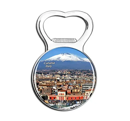 Weekino Italia Monte Etna Catania Sicilia Calamità da frigo Apri Bottiglia Birra Viaggio S...