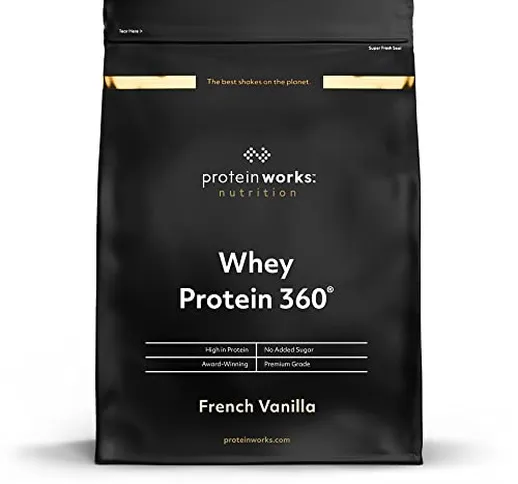 Proteine Whey 360 In Polvere | Vaniglia Morbida | Frullato Ad Alto Contenuto Proteico | Se...