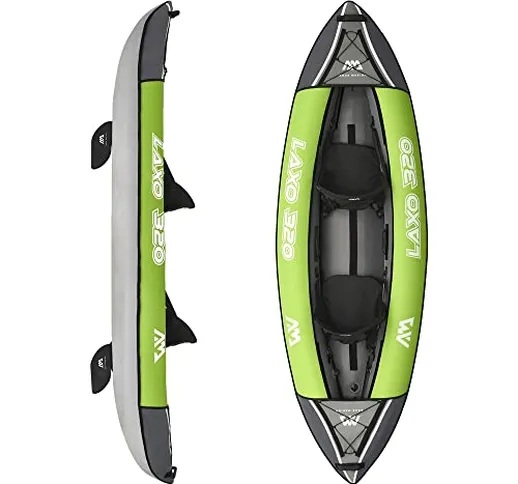 Aqua Marina, Kayak Gonfiabile a 2 posti in Set Laxo-320 2020 10'6 “Canoa Kayak per 2 Perso...