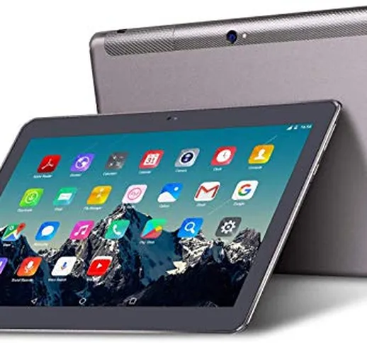 Tablet 10 Pollici - TOSCIDO Android 10.0,Quad core,4G LTE Dual Sim Carta,64 GB Memoria,RAM...