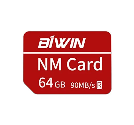 Huawei Nano Memory Card 64GB Scheda NM Scheda di memoria,jfino a 90 MB/S,Compatibile con H...