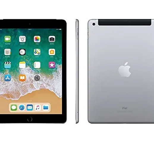 Apple iPad 9.7 (5th Gen) 128GB Wi-Fi + Cellular - Grigio Siderale - Sbloccato (Ricondizion...