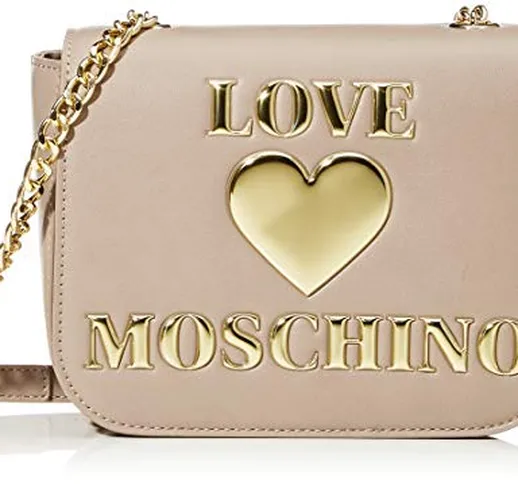 Love Moschino PU, Borsa da Donna, Grigio, Normale