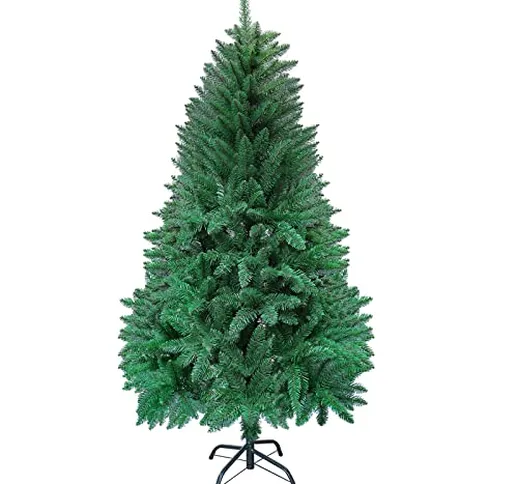 Gotoll Albero di Natale Artificiale 210 cm,Pino Verde Naturale con 1270 Punte per Rami,Mat...