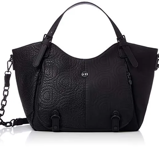 Desigual Minuet Rotterdam - Borsa a mano da donna, colore: nero