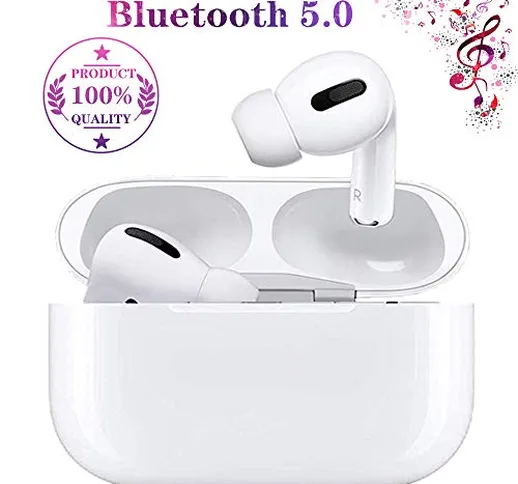 Cuffie Bluetooth Pro 5.0, cuffie impermeabili IPX6, riduzione del rumore, due microfoni, a...