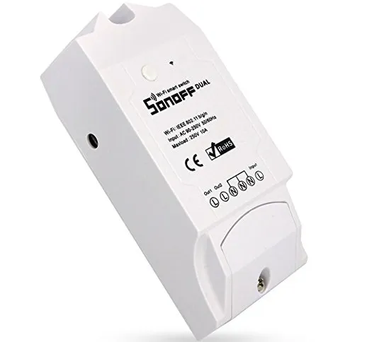 Sonoff Dual Smart Switch WiFi Interruttore Intelligente Wireless per Casa Intelligente Con...