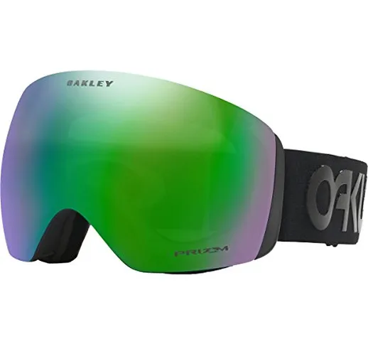 Oakley Flight Deck 705049 0, Occhiali Sportivi Uomo, Nero (Factory Pilot Blackout/Prizmjad...