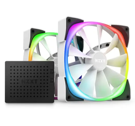 NZXT AER RGB 2-140mm - HF-2814C-DW - Personalizzazioni avanzate dell'illuminazione - Vento...