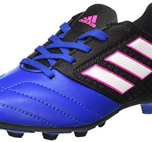 adidas Ace 17.4 Fxg J, Scarpe da Calcio Unisex – Bambini, Nero (Cblack/Ftwwht/Blue), 38 2/...