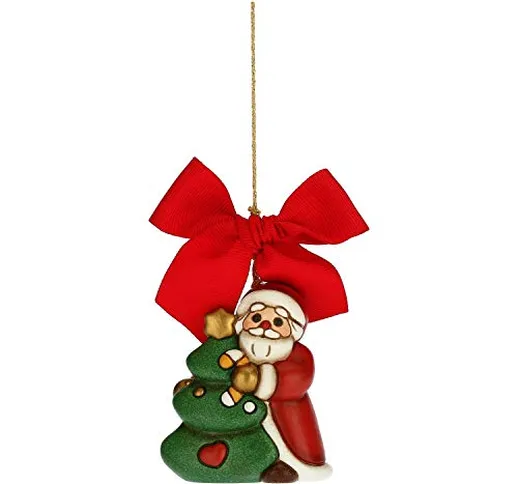 THUN - Addobbo per Albero di Natale, Babbo Natale con Albero - Decorazioni Natale Casa - F...