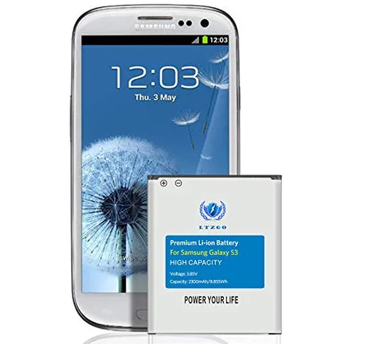 LTZGO Batteria Interna Sostitutiva Compatibile per Samsung Galaxy S3 XXmAh Corrisponde a E...