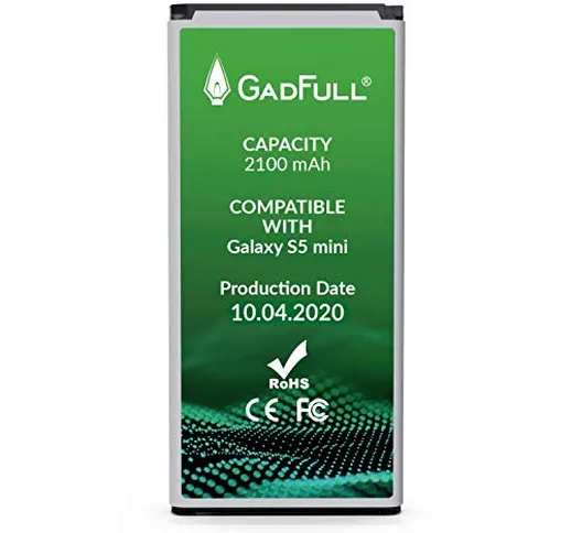 GadFull Batteria compatibile con Samsung Galaxy S5 mini | 2020 Data di produzione | Corris...