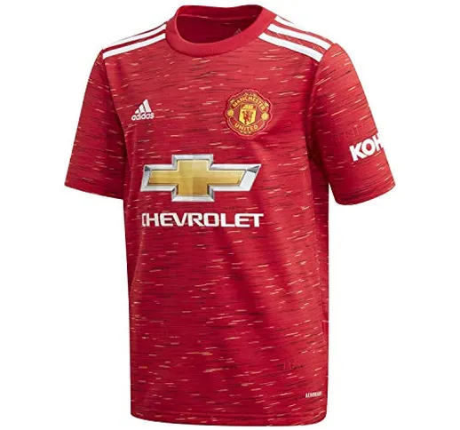 adidas Manchester United Stagione 2020/21 MUFC H JSY Y Maglietta per la Prima Squadra dei...