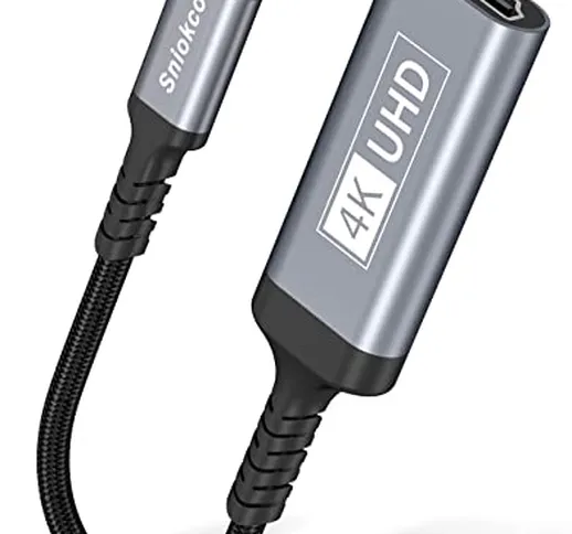 Adattatore USB C a HDMI, Sniokco Adattatore da Tipo C a HDMI (Thunderbolt 3) per l'home Of...