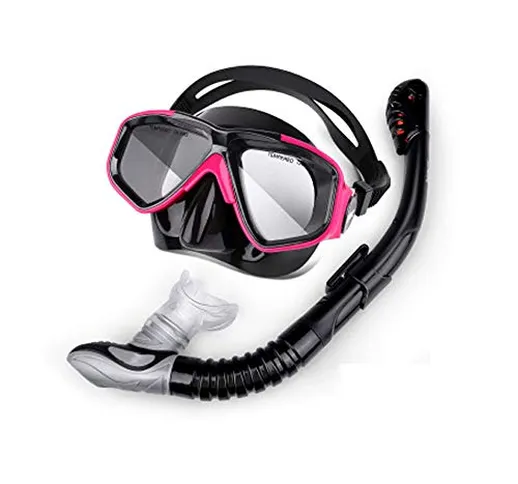 Professionale Scuba Diving Mask, Boccagli Maschera per Bambini Adulti Miopi Attrezzature O...