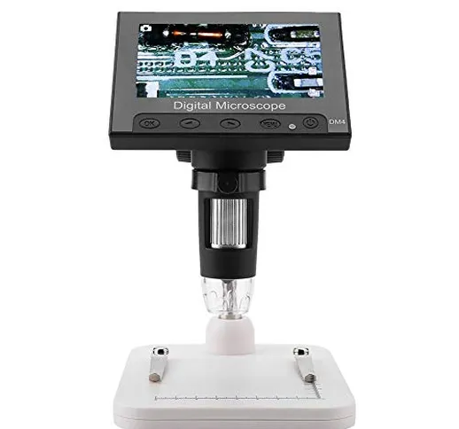 Microscopio Digitale, Akozon Microscopio USB Elettronico Professionale Supporto Portatile...