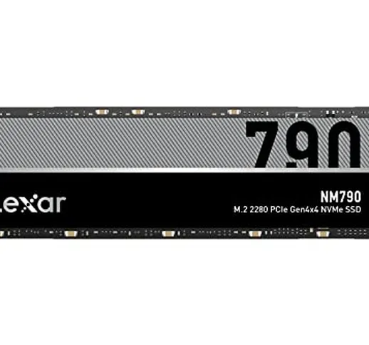 Lexar NM790 SSD Interno 2TB, M.2 2280 PCIe Gen4x4 NVMe SSD, Fino a 7400MB/s in Lettura, 65...