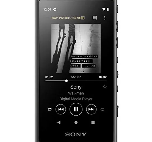 Sony NW-A105 - Lettore musicale Walkman Android 16GB con Display touch 3,6", Hi-Res Audio,...