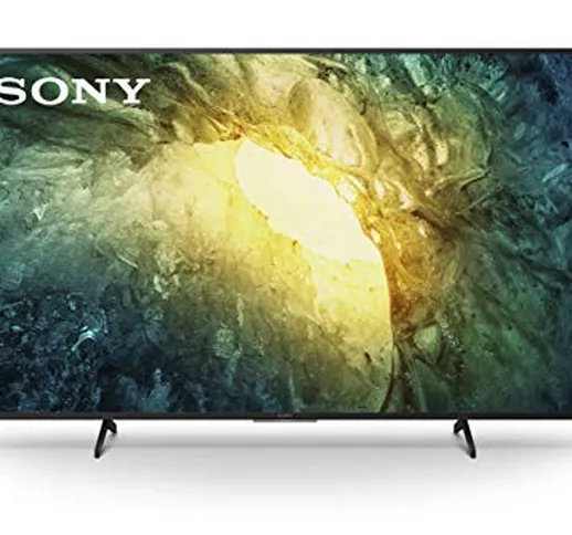 Sony KD55X7055PBAEP, Smart Tv 55 Pollici, Tv 4K Hdr Led Ultra Hd, compatibile con Alexa