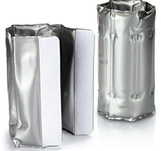 COM-FOUR® 2x Raffreddatore di bottiglie per gli spostamenti - manicotto di raffreddamento...