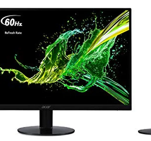 Acer SA240Ybid Monitor da 23.8", Display IPS Full HD (1920 x 1080),  60 Hz, Formato 16:9,...