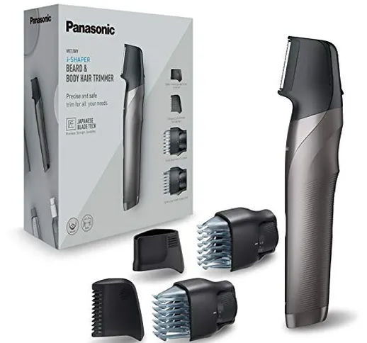 Panasonic ER-GY60 i-SHAPER Regolabarba Multigroomer per la Cura di Barba e Corpo, Rivoluzi...