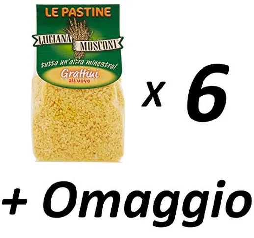 Luciana Mosconi Le Pastine Grattini all'uovo 250 g (Promozione Sales & Service) Pack A