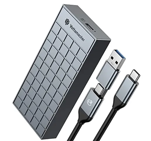 Yottamaster Case SSD M.2 NVMe USB4 40Gbps Alluminio Adattatore USB C per Custodia Disco Ri...