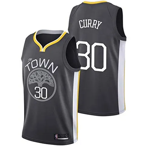 canottejerseyNBA Stephen Curry #30 Golden State Warriors, Nero City Edition '18 The Town J...