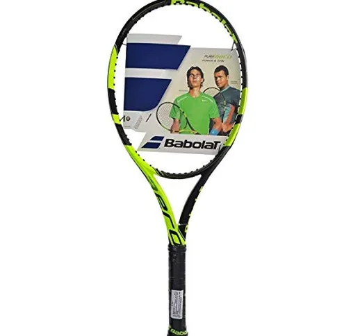 Babolat Pure Aero+ Incordata: No 300G Racchette Da Tennis Racchette Da Torneo Nero - Giall...