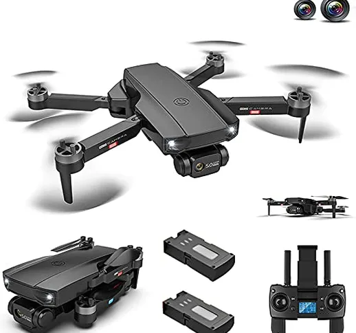 LiLong HJ188 GPS 4K Dual Camera Drone con Motore Brushless, 5G WiFi FPV Drone con Funzione...