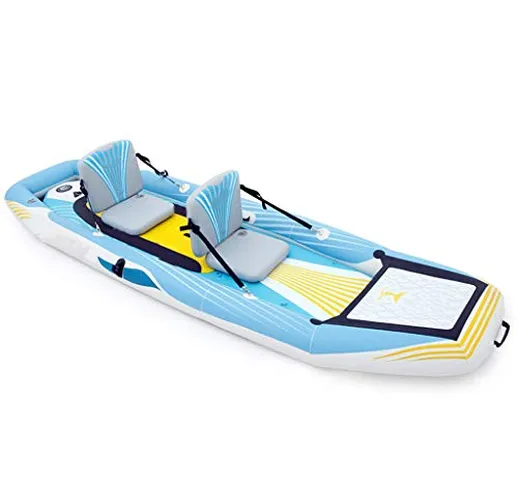 AA-PHUJ DMUC Kayak Gonfiabile - Canoa Canadese a 2 posti, Kayak da Mare, 340x105cm