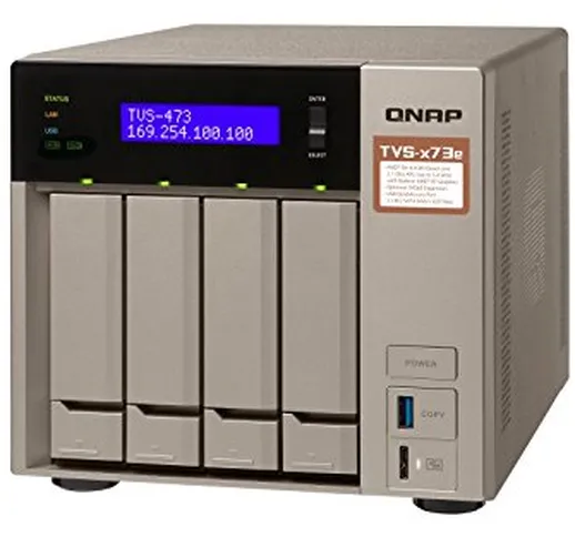 Qnap TVS-473e-8G 4-Bay 40TB Bundle con 4x 10TB Red WD100EFAX