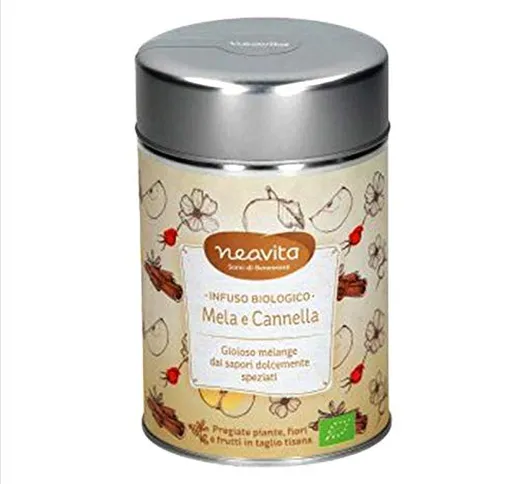 Neavita Silver Tin - Infuso Biologico Mela E Cannella, 100g