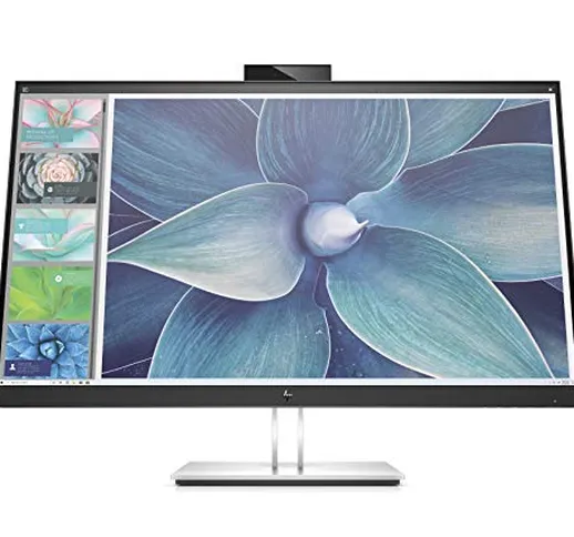HP - PC EliteDisplay E27d Monitor Docking Station e Webcam Integrate, Schermo 27" IPS Anti...