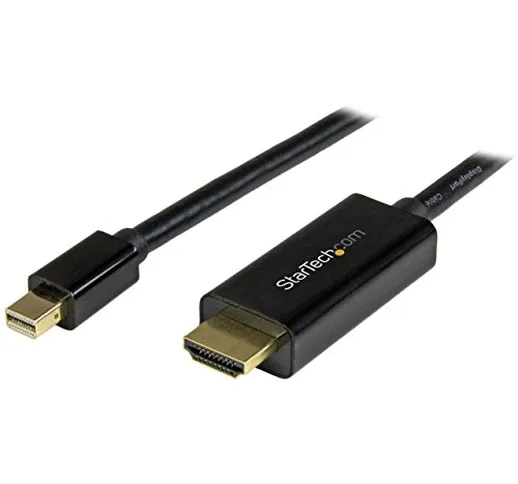 STARTECH.COM Cavo Convertitore Adatattore Displayport a HDMI con Cavo Integrato, Mdp a HDM...