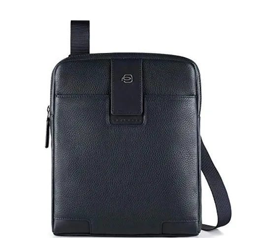 Piquadro Ili Borsa Messenger, 26 cm, Blu