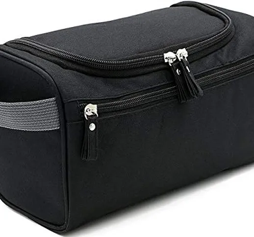 Beauty Case da Viaggio, Boic Borsa Trousse da Viaggio Impermeabile Cosmetico Bag per Uomo...