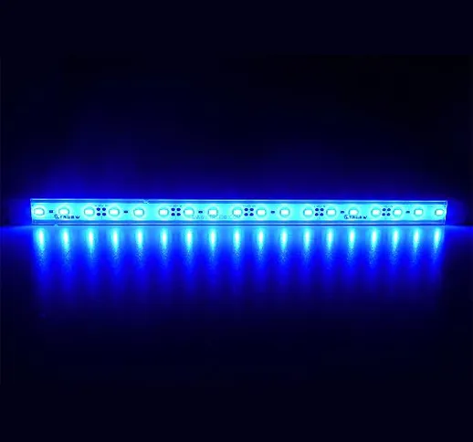 LTRGBW 5730 SMD 12V DC 7.2W 18LED Super LED Luminoso Blu Acquario Striscia Luci LED Imperm...