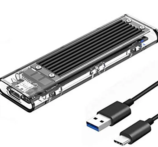 ORICO M.2 SATA SSD Enclosure USB 3.0 M.2 NGFF Adattatore Caddy per M2 B-Key o M+B Key SSD...