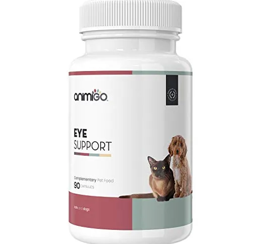 Animigo Eye Support per Cani e Gatti - Integratore Alimentare Naturale per Gli Occhi- Prot...