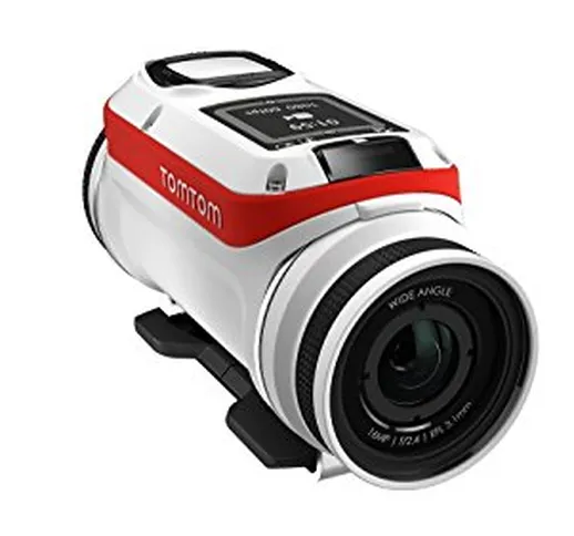 TomTom Bandit Action Camera 4K, 16 MP, 1080p/60 fps, 720p/120 fps, GPS, Sensori Integrati,...