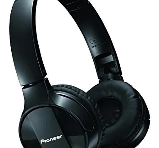 Pioneer SE-MJ553BT Cuffie Wireless con connessione Bluetooth, Nero