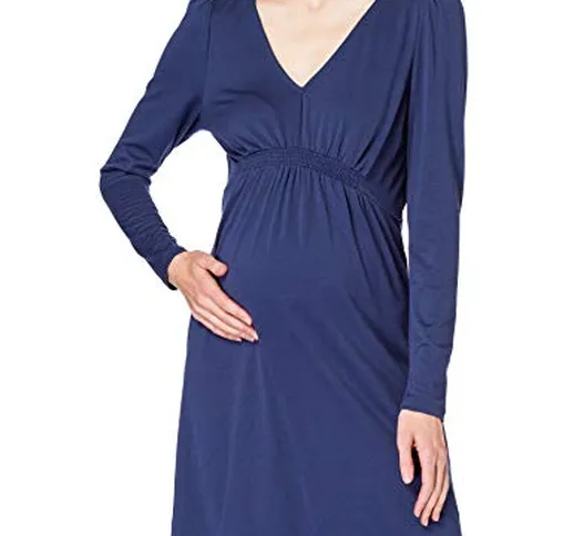 Mamalicious MLANALIA L/S Jersey ABK Dress Vestito, Estate Blue, M Donna