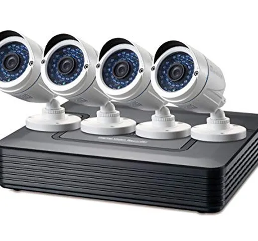 LevelOne DSK-4001 - Kit di sorveglianza CCTV a 4 canali